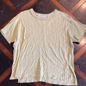 Free People Light Green Short Sleeve Tee